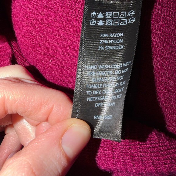 House of Harlow 1960 Magenta Ribbed Bodycon Dress Small - Picture 6 of 8